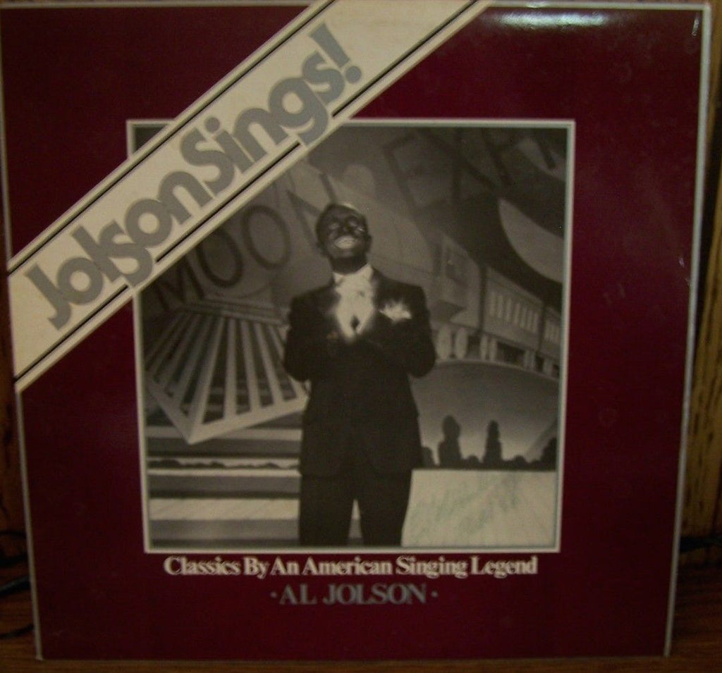 Al Jolson ‎– "Jolson Sings!" Classics By An American Singing Legend -a982-Jazz Style: Dixieland (vinyl)