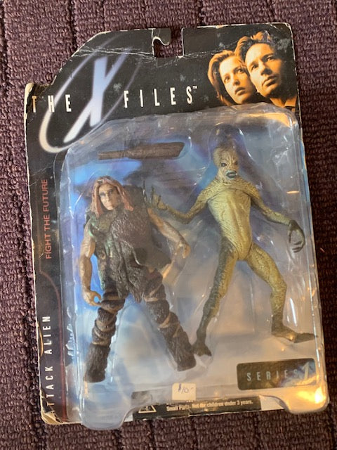 The X-Files Alien Attack Series 1 Action Figure by McFarlane Toys NIB Caveman (Condition)