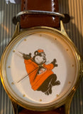 A & W ROOT BEER (Bear)  WATCH - LEATHER / BRASS - NIB - CHRISTMAS PROMOTION