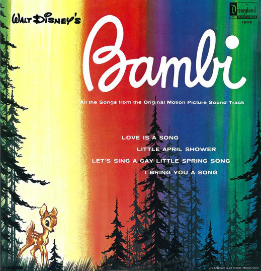 Bambi -1963- Walt Disney Classic Soundtrack! (Vinyl) Great Shape!