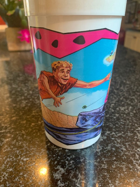 Vintage McDonald’s Coca Cola Flintstones" BARNEY "Movie Large Plastic Cup