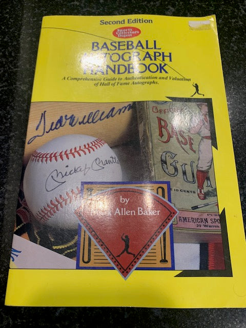 BASEBALL AUTOGRAPH HANDBOOK By Mark Allen Baker Like New SC