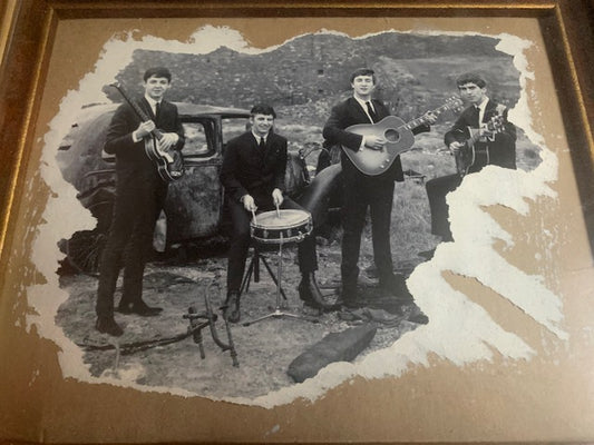 Handmade Beatles Picture "Framed" a unique gift for the Collector