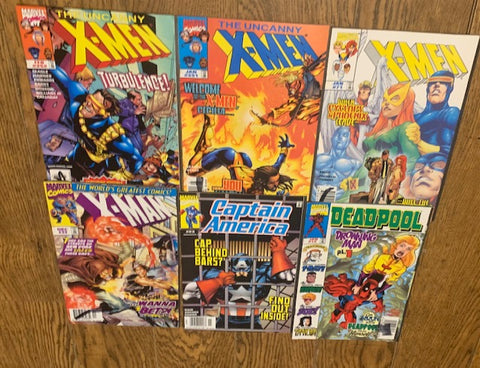 Comic lot # 13 - 6 Mixed - X-MEN , Captain America, DeadPool - New