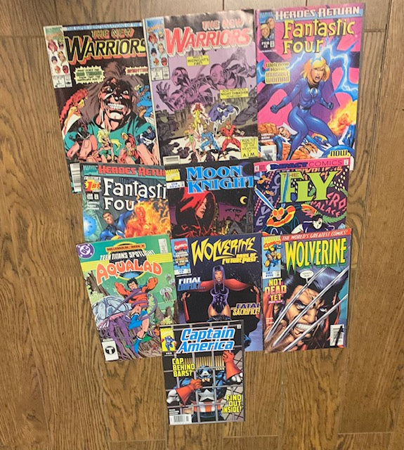 Comic lot # 14 - 10 Mixed -Wolverine , Fantastic Four, the Fly ++  New