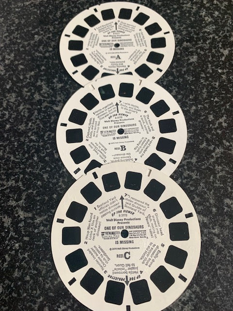 3 View Master 1975 Disney's One of Our Dinosaurs is Missing B377