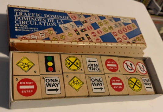 Zellers Traffic Dominoes (Vintage wooden)