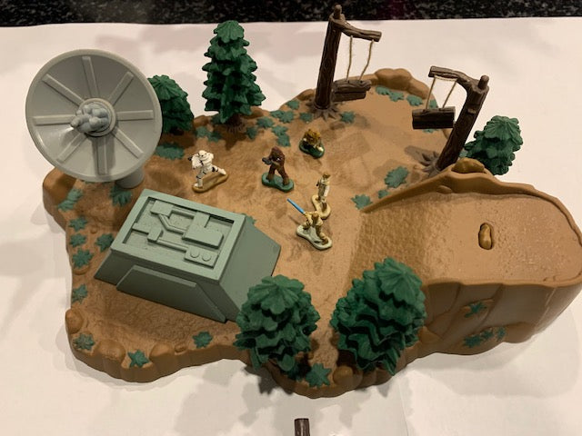 Vintage 1994 Star Wars Galoob Micro Machines Planet Endor Forest Mini Play Set
