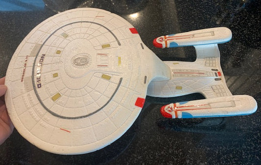 1993 Playmates Star Trek The Next Gen Starship Enterprise Glider Collector Ed # 45657