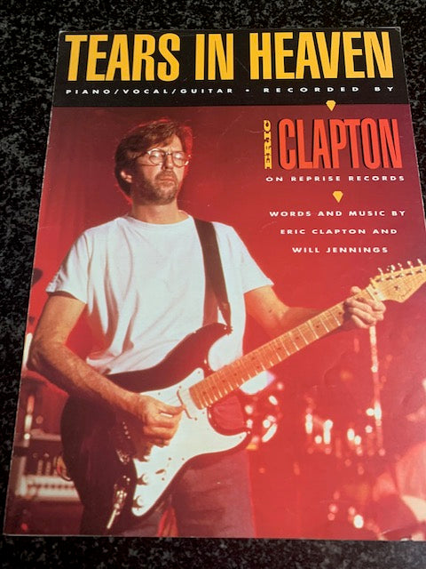 1991 "TEARS IN HEAVEN" BY ERIC CLAPTON PIANO / VOCAL / GUITAR SHEET MUSIC
