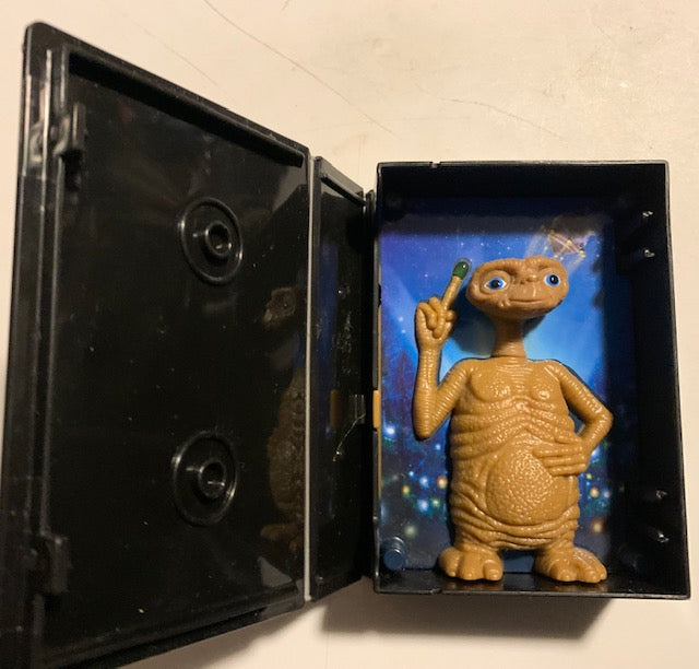 Rare Collectible E.T. Toy Light up Belly and Finger  (Mini VHS Case)