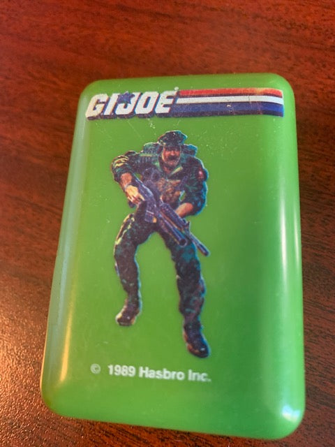 G I JOE SOAP CASE from a  KID'S VANITY TRAVEL SET 1989