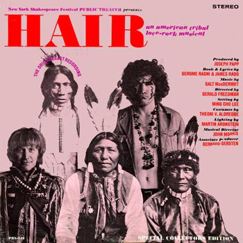 Hair: An American Tribal Love-Rock Musical- Galt MacDermot ‎– New York Shakespeare Festival Public Theater Presents - 1974-Jazz-Funk, Musical (Rare Vinyl)