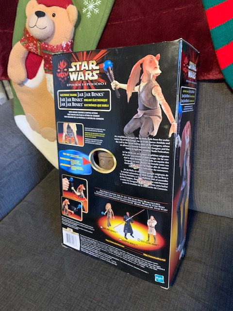 Star Wars Episode 1 Electronic Talking Jar Jar Binks 12” New in Box