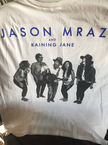 Jason Mraz and Raining Jane - North American Tour - T shirt - (white) L