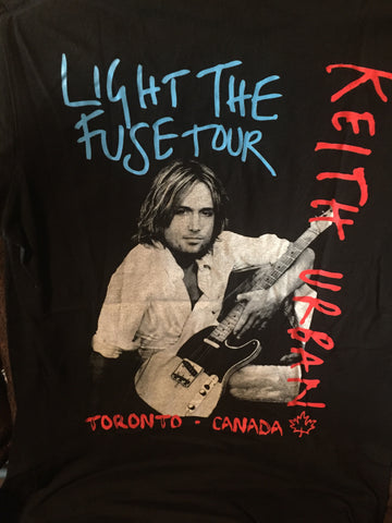 Keith Urban T- Shirt - Light The Fuse Tour  ,Toronto  ( Size M )