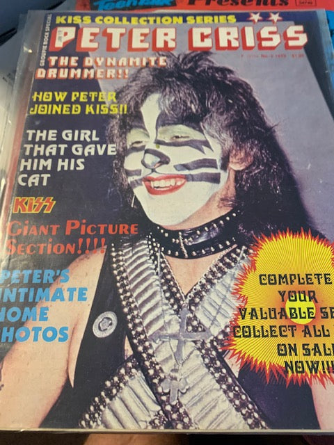 KISS COLLECTION SERIES MAGAZINE Peter Criss 1979 Vintage RARE