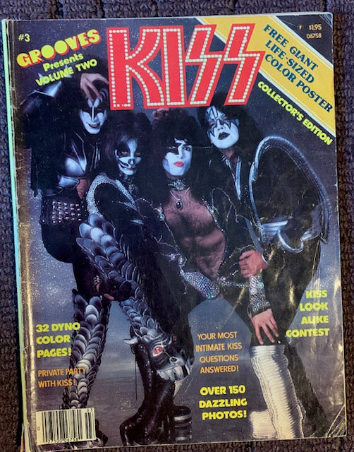 KISS GROOVES #3 VINTAGE 1978 MAGAZINE NO POSTER