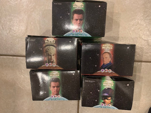 5 - STAR WARS Episode1 Toy Taco Bell KFC Pizza Hut NIB 1999 (larger box)