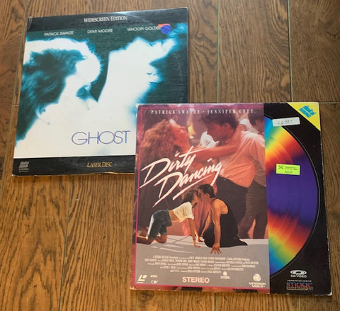LaserDiscs- Lot # 34 - Dirty Dancing  & Ghost (sold as a lot)