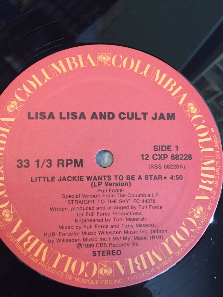 Lisa Lisa & Cult Jam ‎– Little Jackie Wants To Be A Star -1989- Vinyl, 12", 33 ⅓ RPM