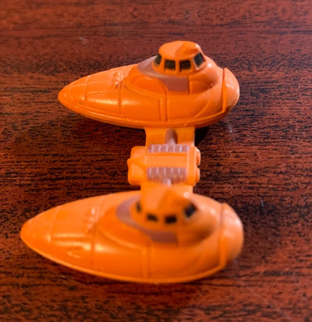 2 Galoob Micro Machines star X-Wing Fighter & Twin Pod Cloud Car (loose)