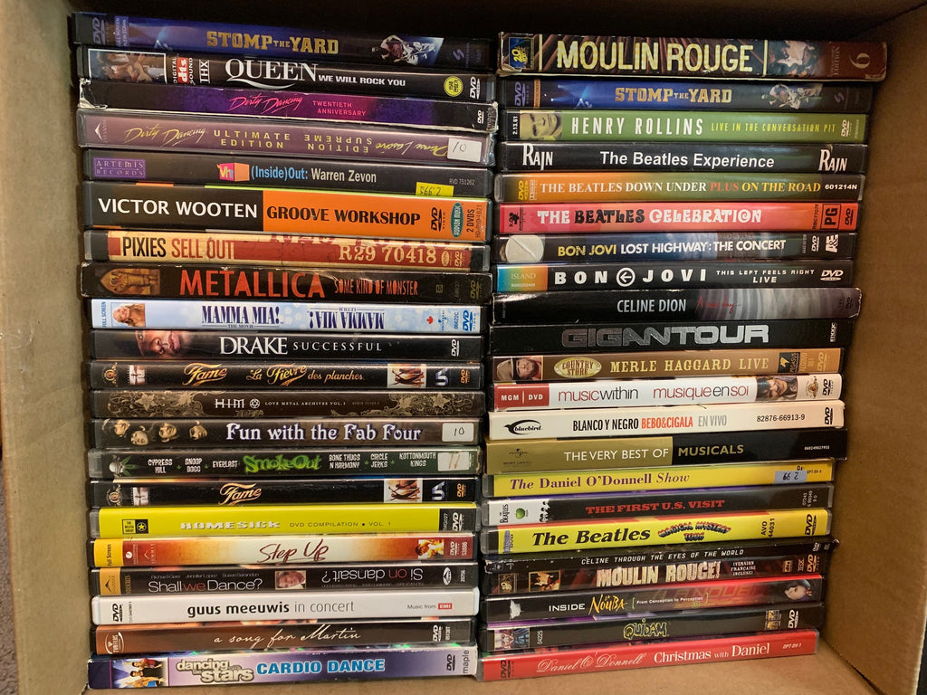 LOT SALE # 3 - " VARIOUS MUSIC DVDS " Lot Pick and Choose ; 44 Different Titles