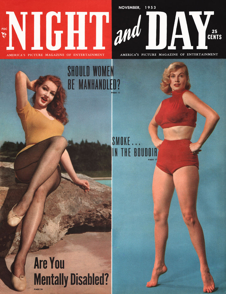 Night and Day Men's Magazines- 1953 -1959 (15 magazines in the lot ) Highly Collectible .