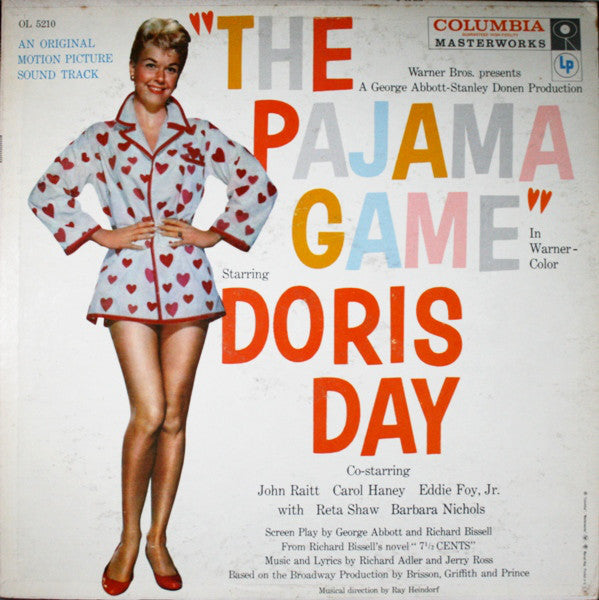Doris Day, John Raitt, Eddie Foy, Jr., Carol Haney ‎– Original Motion Picture Sound Track "The Pajama Game" soundtrack (vinyl)