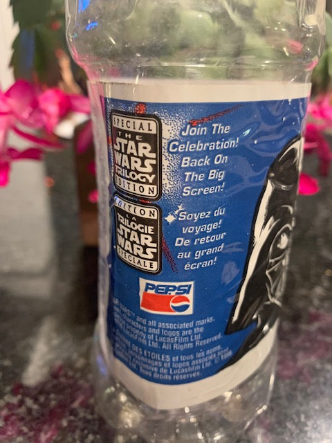 Vintage Star Wars Darth Vader 20 0Z Pepsi Bottle Rare Original Trilogy Edition