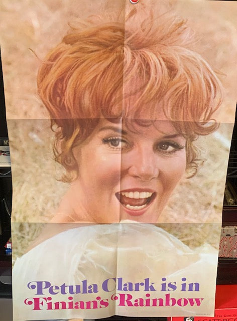 PETULA CLARK POSTER -  Is In " Finian's Rainbow " - 33 " x  22 " NM