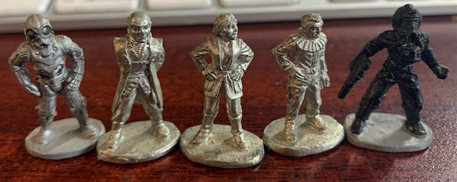 STAR WARS Lot of  5 Lucasfilm Pewter Figures - 1989 - 1.2" high