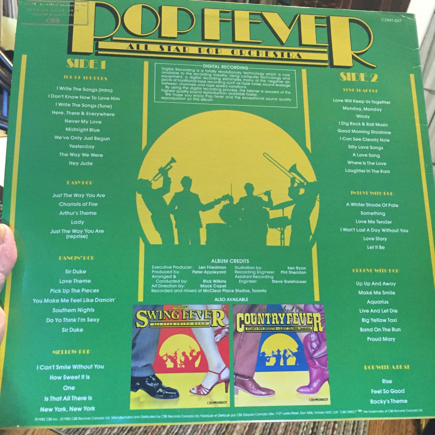 PopFever - All Star Pop Orchestra -1982 CBS ( Clearance Vinyl )