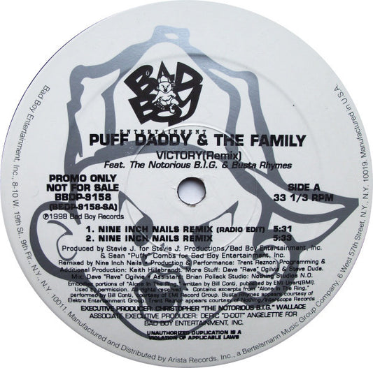 Puff Daddy & The Family Feat. The Notorious B.I.G.* & Busta Rhymes ‎– Victory (Remix) (vinyl)