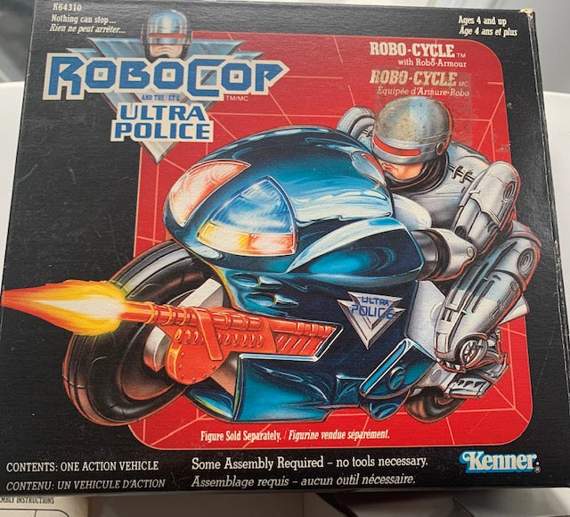 Vintage 1988 Kenner Robocop & the Ultra Police Robo-Cycle Vehicle