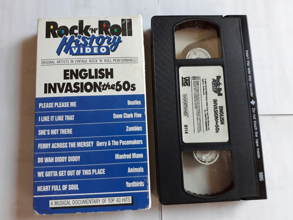 Rock'n'roll History English Invasion The 60's, Vhs