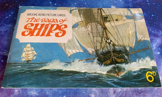 1970 Brooke Bond " Saga of Ships" Tea Book ( complete with all Cards 1-50 ) the UK