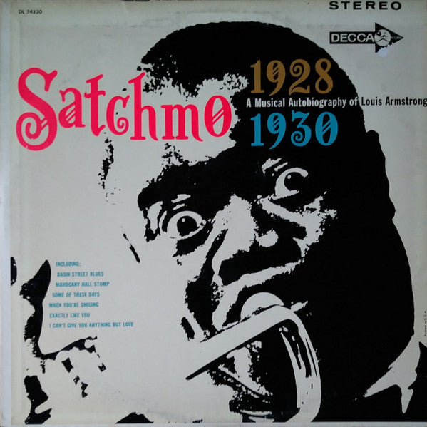 Louis Armstrong – Satchmo A Musical Autobiography Of Louis Armstrong (1928- Early 1930) 1962-Jazz (Rare Vinyl) Sample Copy