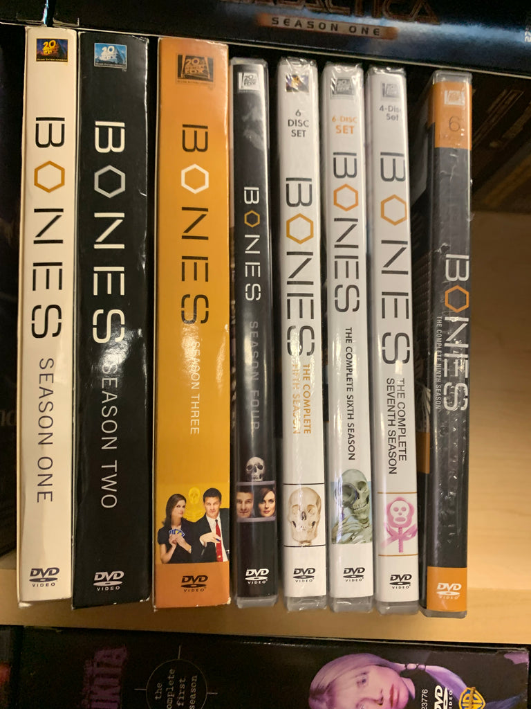 Bones: Seasons 1-7 on DVD 1 2 3 4 5 6 7, 9 on DVD ( Used Mint )