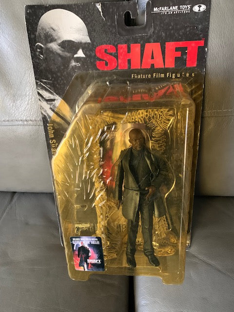McFarlane Toys John Shaft Feature Film Figure 2000 Movie Maniacs 3 Action Rare NIB