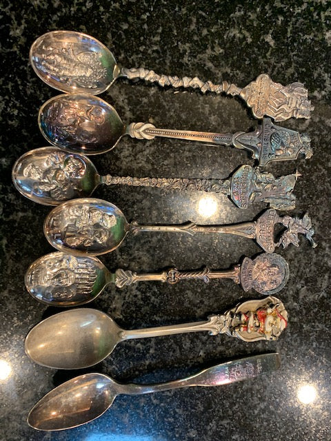 Spoon Collection # 4- 7 XMAS Spoons ( Sold as a lot )
