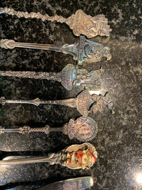 Spoon Collection # 4- 7 XMAS Spoons ( Sold as a lot )
