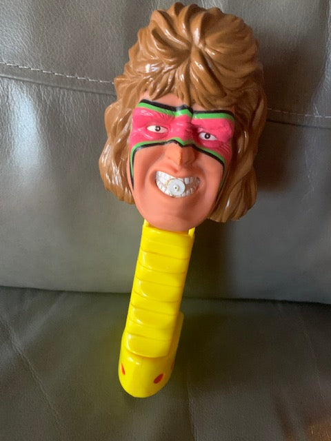 WWF Ultimate Warrior Squirt Head and Squirt Gtrip and Water Pump (very  rare)1990