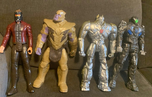 Super Hero 12" Action Figure Collection ( 12 in total ) Sold as a Lot