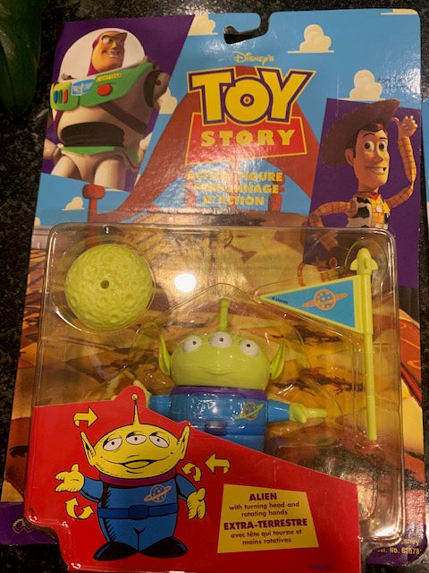 Toy Story Alien Action Figure Think Way Toy Disney Pixar 1995 VTG in Package