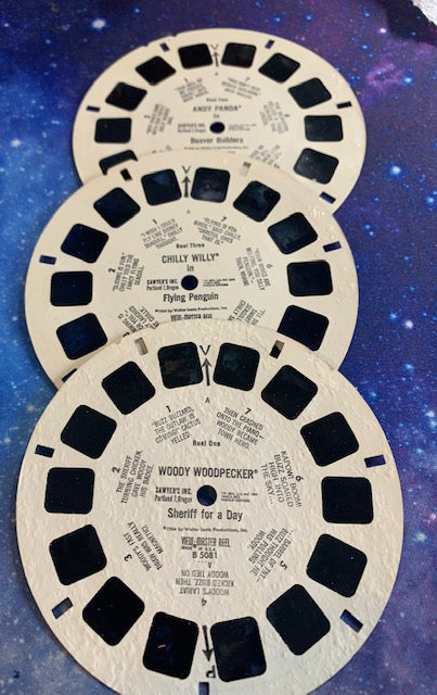 WOODY WOODPECKER ANDY PANDA CHILLY WILLY B510 Viewmaster 3 reels
