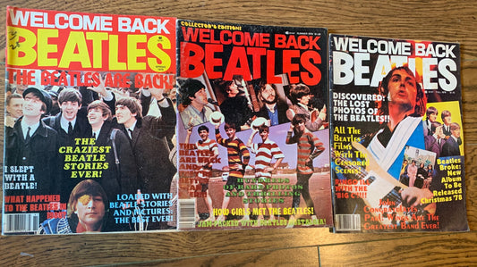 3 Welcome Back Beatle Magazines - 1978  Rare