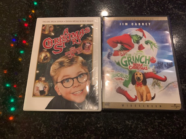 A Christmas Story (2 DVD ) & Dr Seuss How The Grinch Stole Christmas DVDs